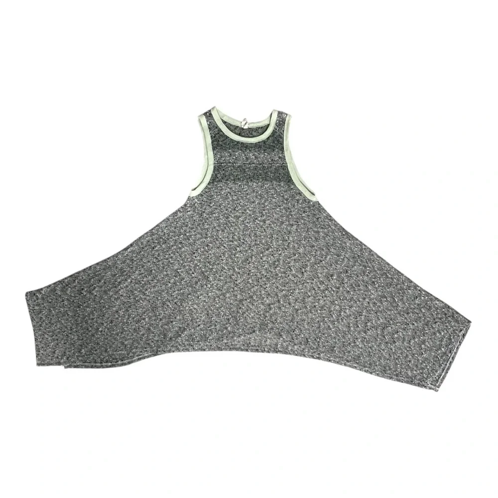 Free People We The Free‎ Heathered Gray High Low Tank Tunic M Boho Asymmetrical